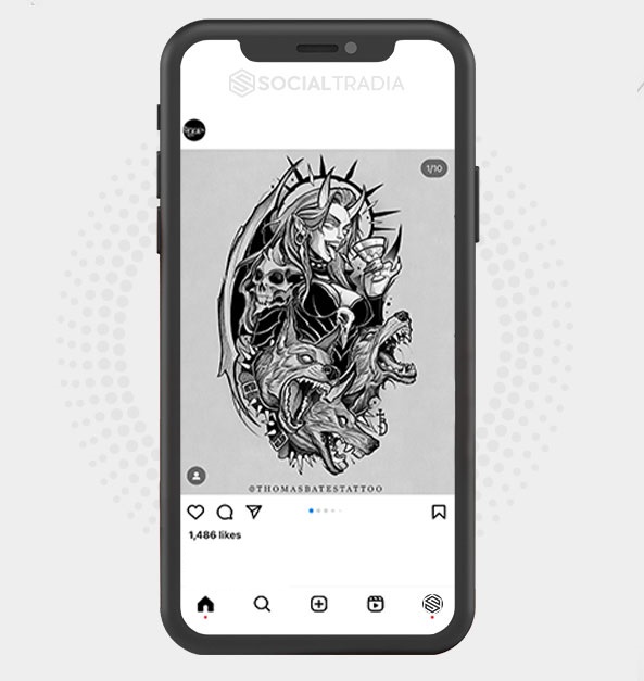 Instagram account Tattoo Post (64.2 k Followers)