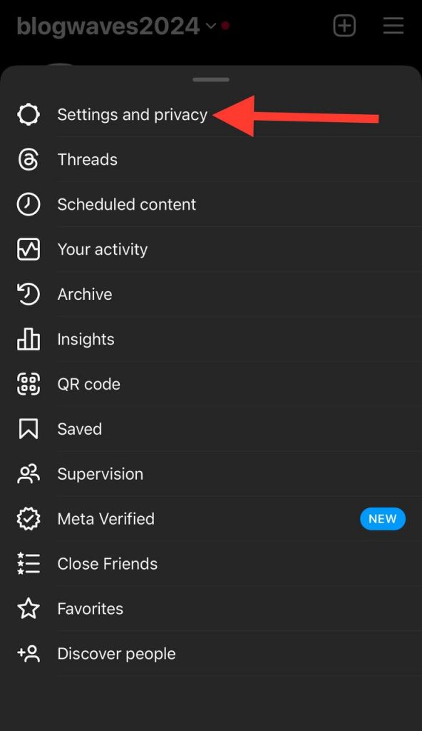 choose setting