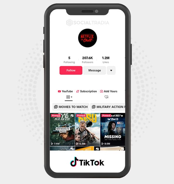 buy Instagram account MoviePlus (195.3 k Followers)