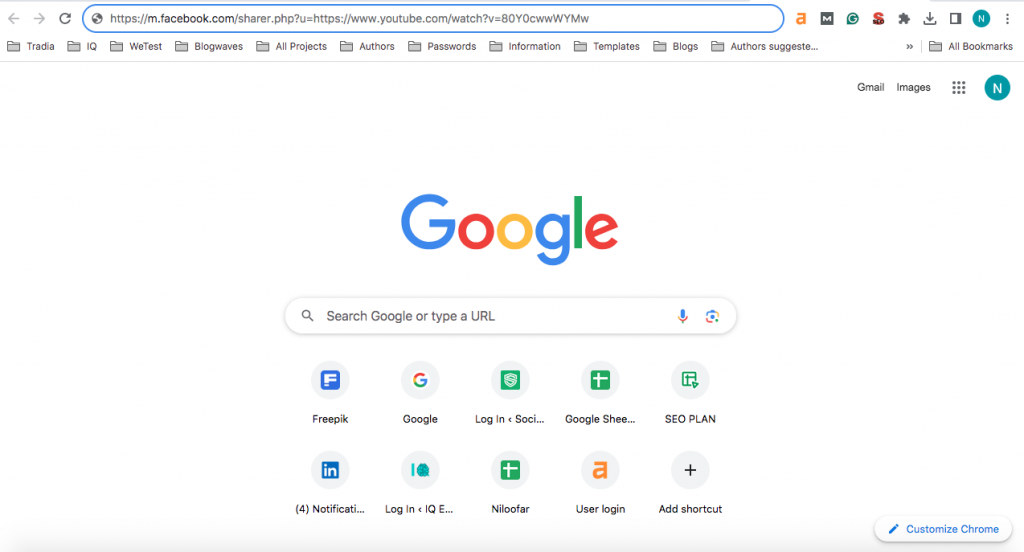 add your content URL