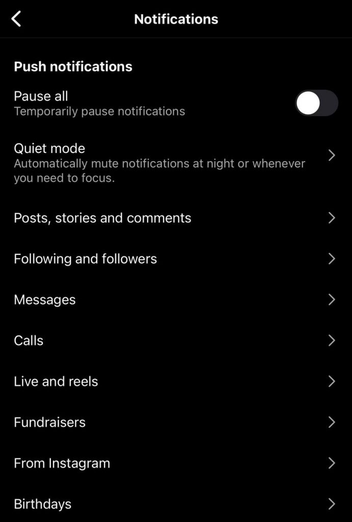 Adjust notification