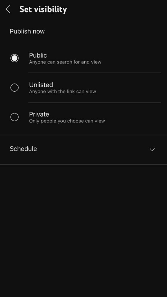 choose audience