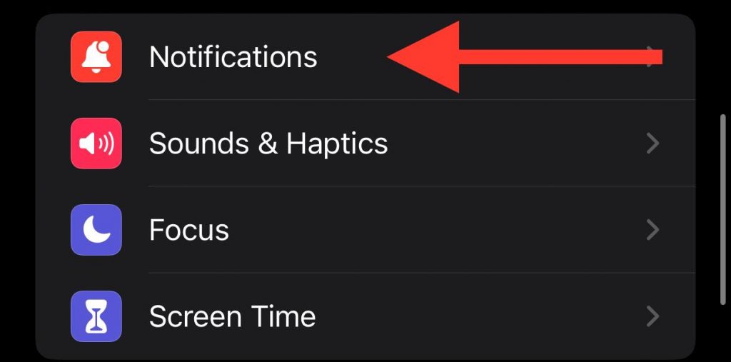 choose notification