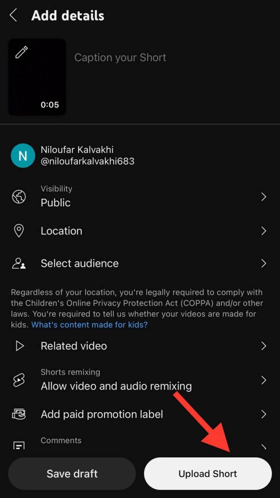 choose upload