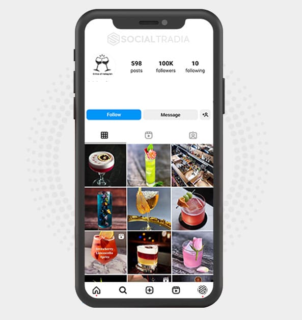 buy Instagram account DrinkHere (142 k Followers)