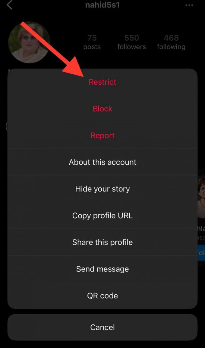 WHAT IS RESTRICTED MEANING IN INSTAGRAM visual data 7