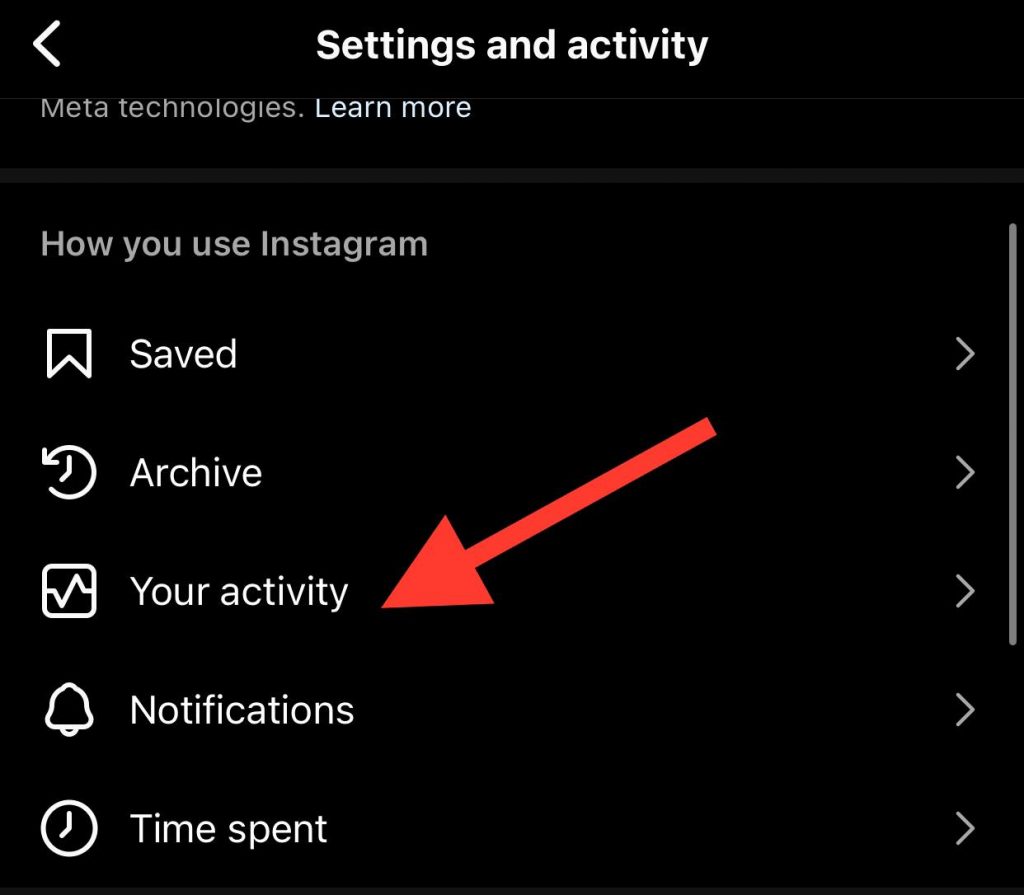 choose your activity