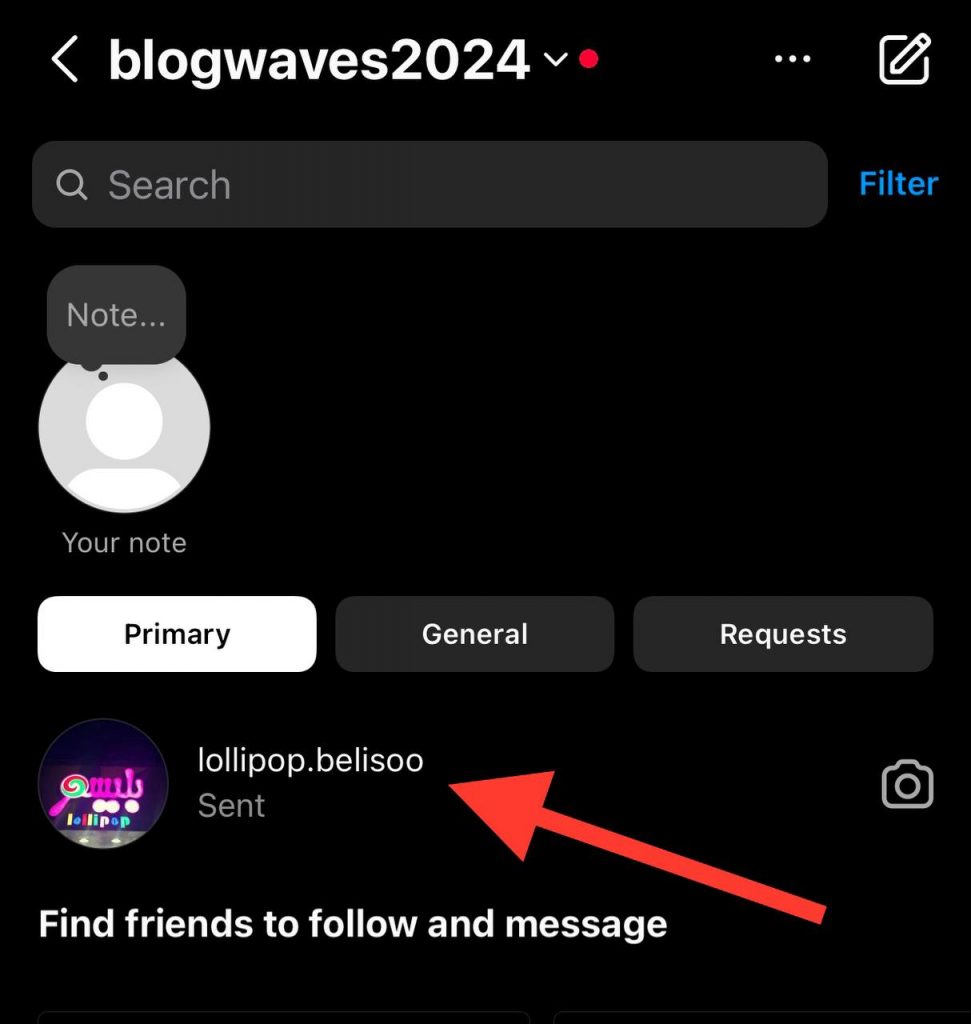 tap on chat you want to unblock