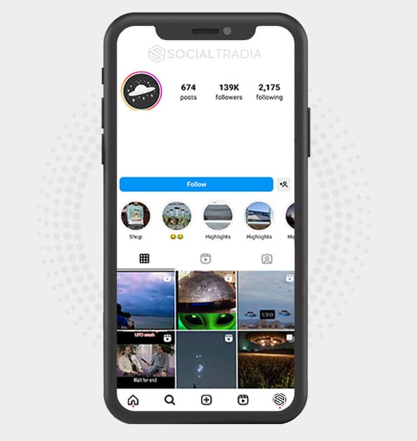 buy Instagram account Ufo Land (229 k Followers)