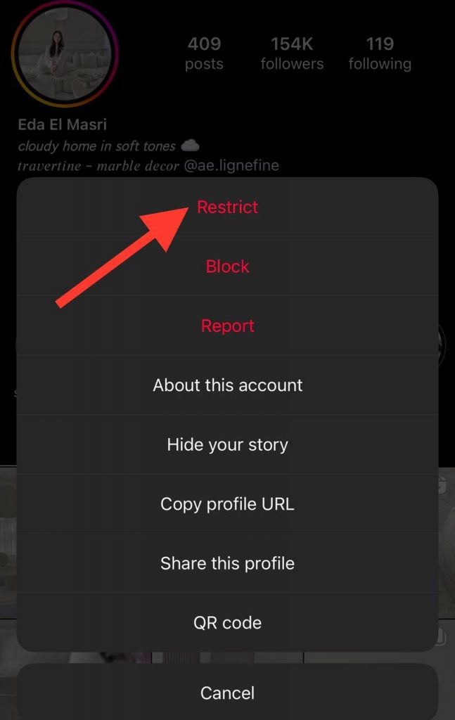 choose restrict