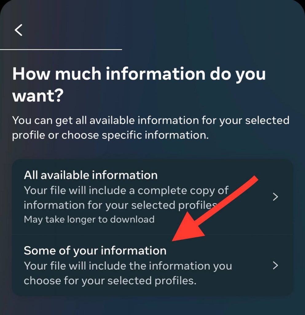 choose second option