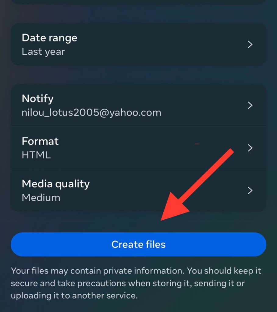 create file