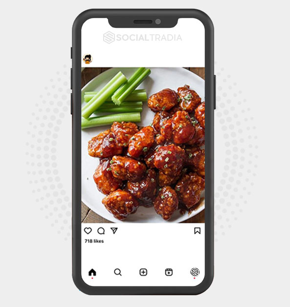 Instagram account Foods Court (5 k Followers)