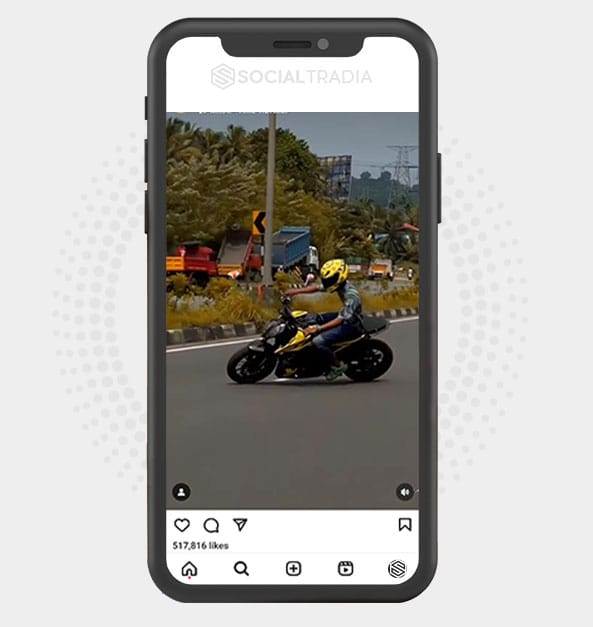 Instagram account Biker Life (94 k Followers)