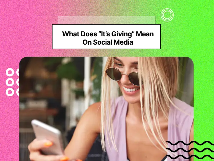 a girl checking her phone looking happy