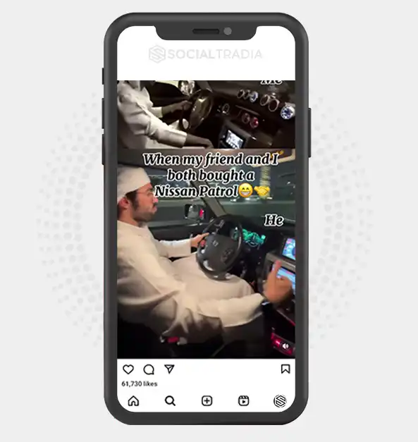 Instagram account Car Palace (61.6 k Followers)