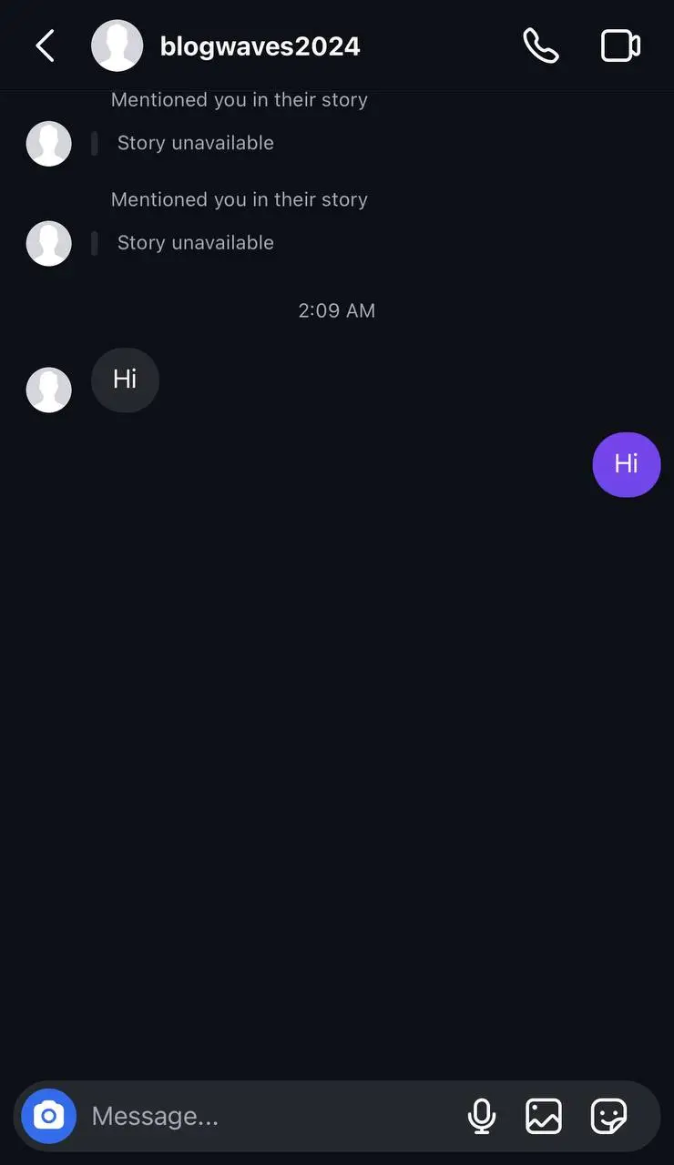 Swipe up the conversation