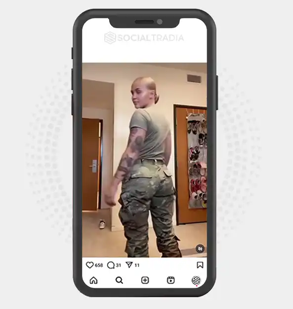 buy Instagram account MilitaryGal (42.2 k Followers)