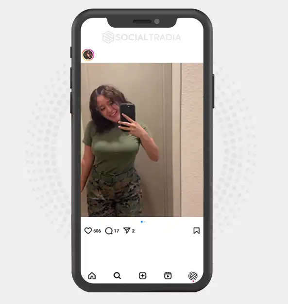 buy Instagram account MilitaryGal (42.2 k Followers)