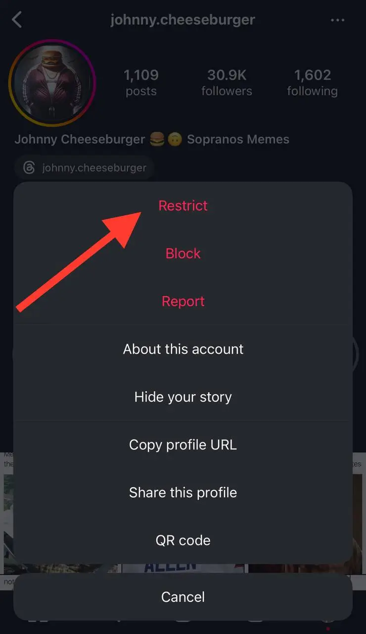 restrict annoying accounts