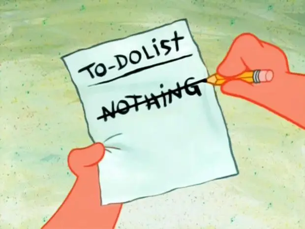 The “Patrick Star To Do List” memes