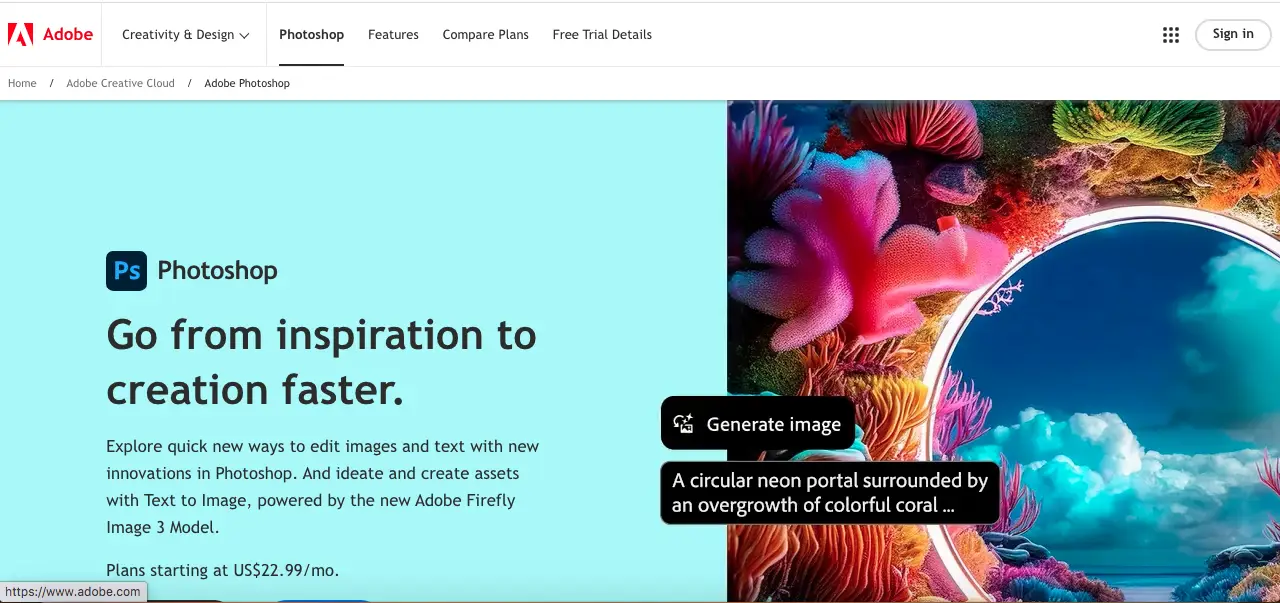Photoshop as AI info tag