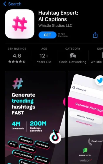 Caption and Hashtag generator