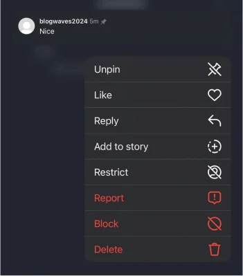choose unpin