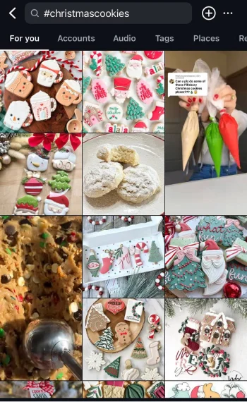 Christmas food hashtags