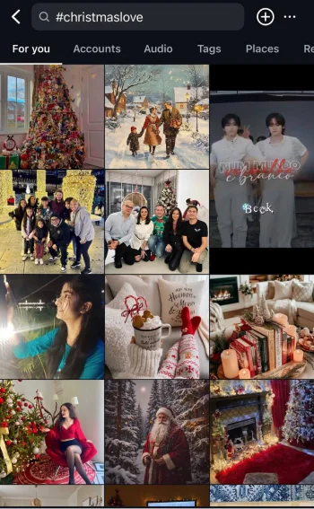 lovely Christmas hashtags
