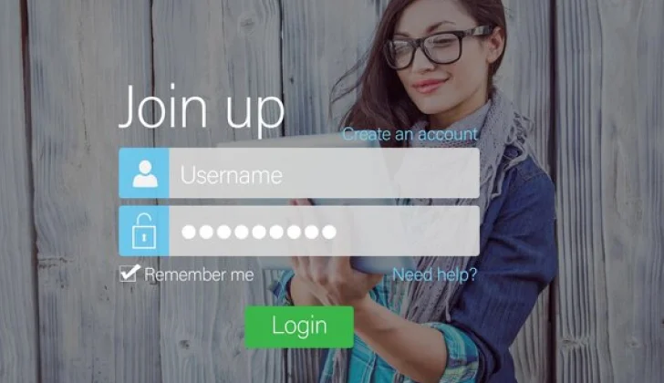 a website's login page