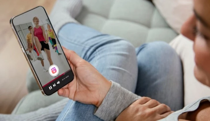 watching an Instagram reel