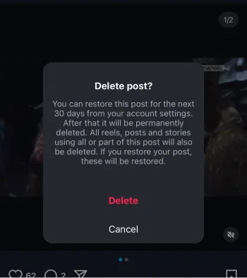 choose delete