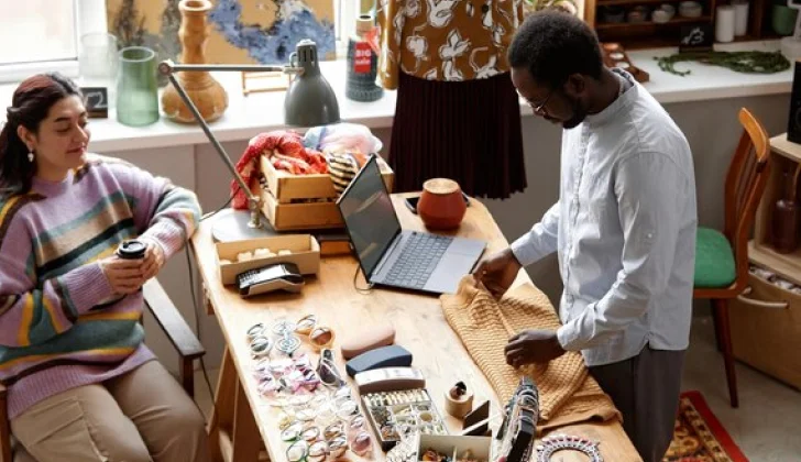working in a traditional office