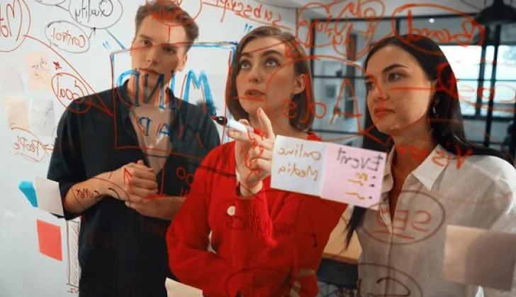 a group of people working on targeted marketing