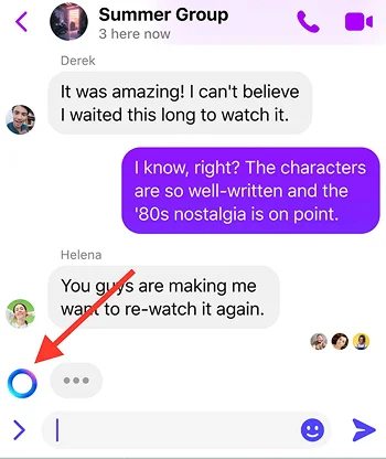 tap on sparkle icon