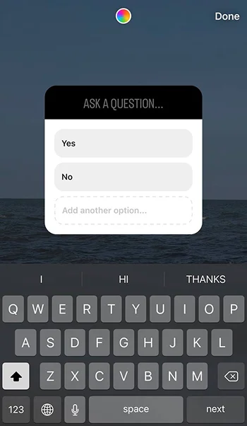 Use polls in your stories