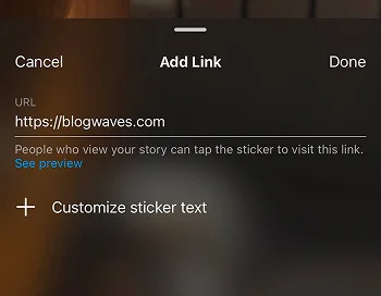 add a link