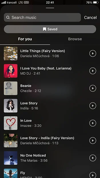 choose the song you want