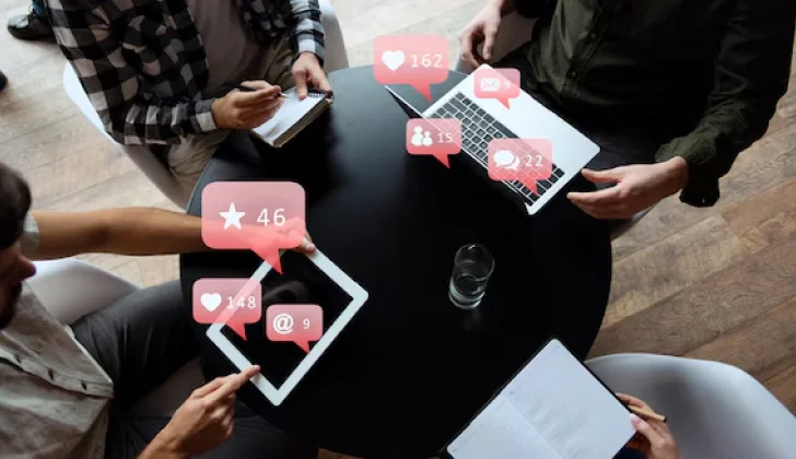 people scrolling on social media