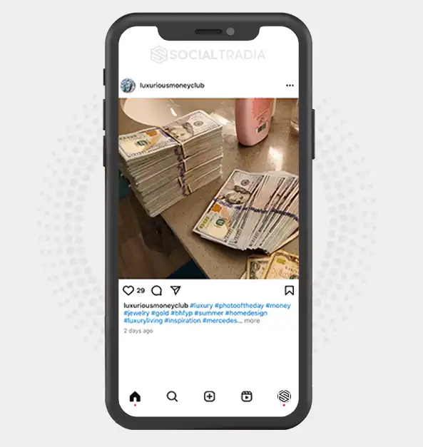 buy Instagram account luxuriousmoneyclub (2 k Followers)