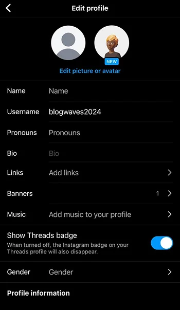 Optimize your profile