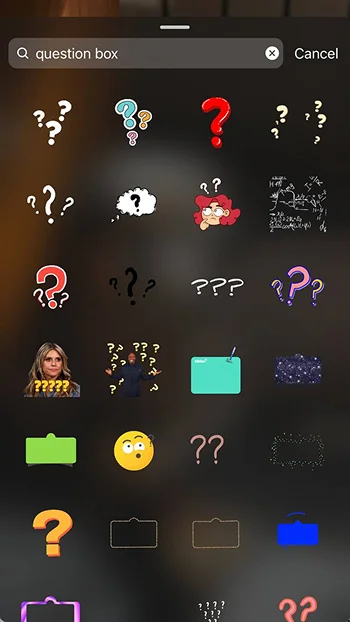 search for question box GIF