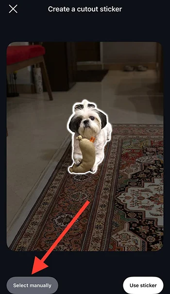 select manually