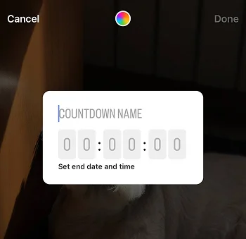 set a countdown