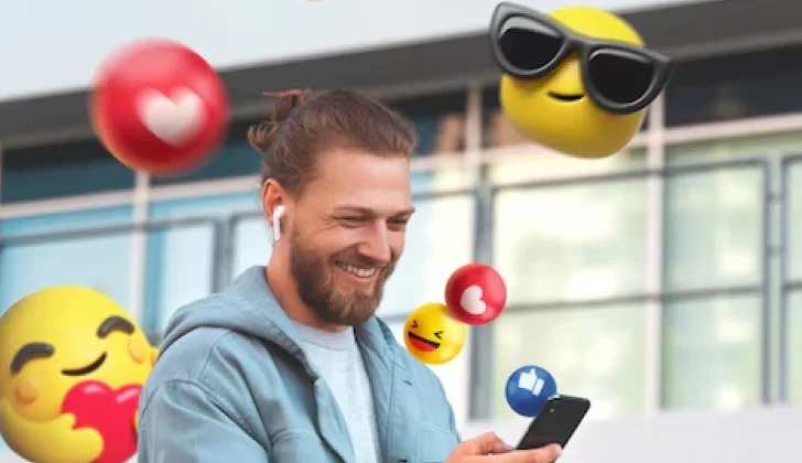 a person using emoji