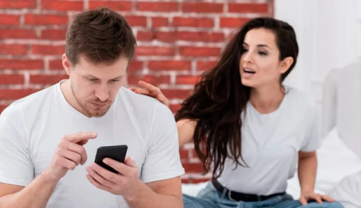 a couple arguing