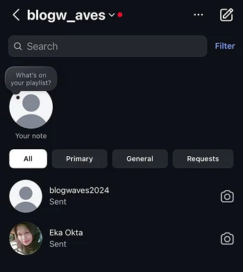 go to IG DM
