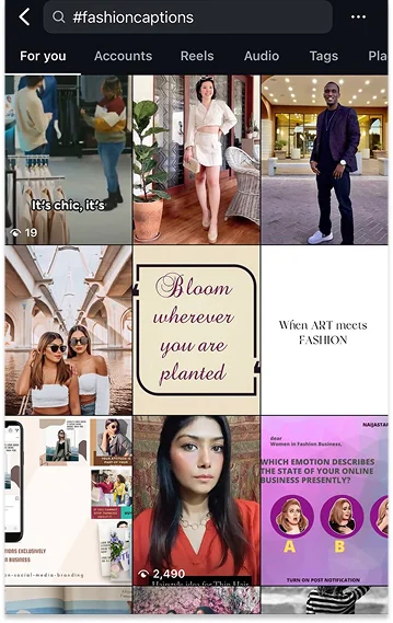 fashion forward captions