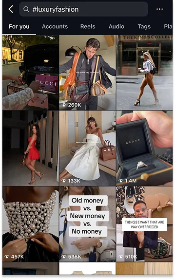 luxury fashion captions